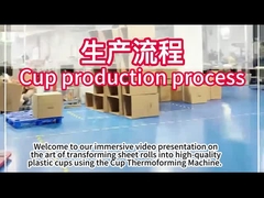 Mesin PLC Plastic Thermoforming Dengan 750 * 500mm Forming Area