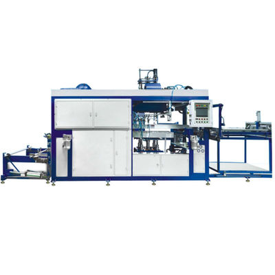 Lunch Box Vacuum Forming Machine 100m3/h Aliran 0-300°C Suhu 1220*710mm Max Forming Area
