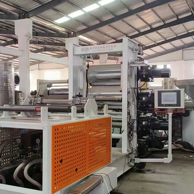 Mesin ekstrusi plastik kapasitas tinggi dengan kontrol PLC dan sistem pendinginan air