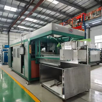 380V Mesin Pengeboran Vakum Plastik Otomatis untuk Tray Kue Max 710mm Lebar