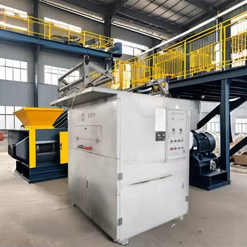 Sistem kontrol tombol Mesin penghancur plastik stainless steel untuk menghancurkan dan daur ulang