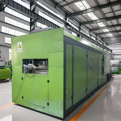 120KW Tiga-stasiun Vacuum Forming Machine untuk Max Forming Speed 5-20 kali/menit