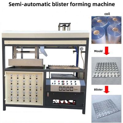 Mesin Blister Vacuum Forming Semi-otomatis Mini Plastic Thermoforming Machine