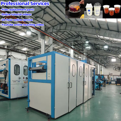 520mm Max Membentuk Lebar Mesin Thermoforming Plastik untuk Es Krim PP Cup dan es Kopi cangkir