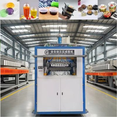Dipakai Mesin Termoforming Piala Otomatis Berkecepatan Tinggi 15KW Pemanasan Untuk PP/PS/PET/HIPS