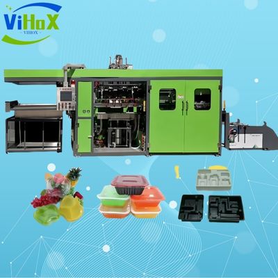 Mesin Pembuat Kotak Kue Plastik Otomatis Mesin Pembuat Kotak Makan siang Plastik